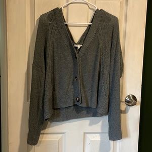 Green knit sweater